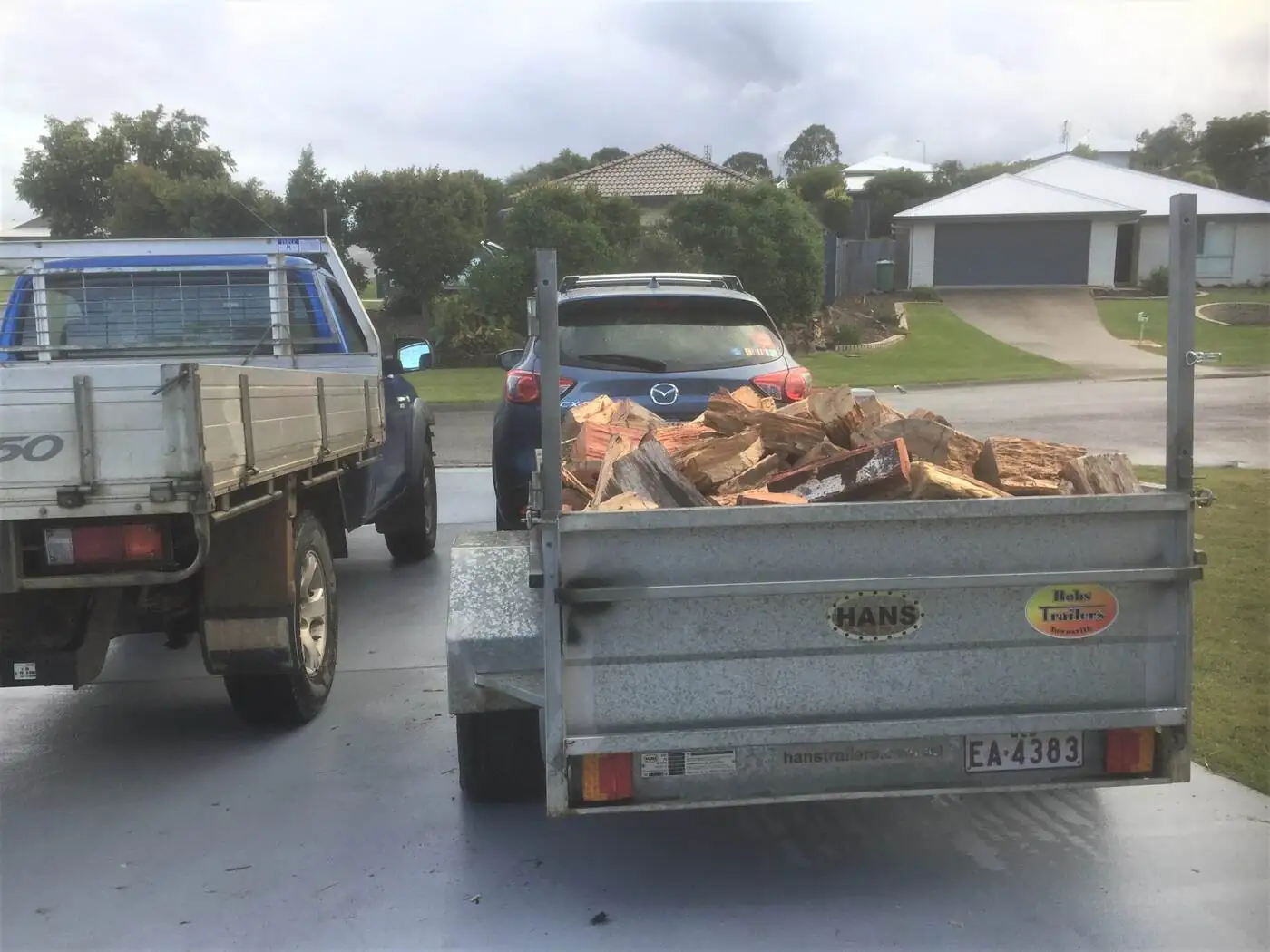 Utes Trailers come in various sizes - Gympie Stump Grinding